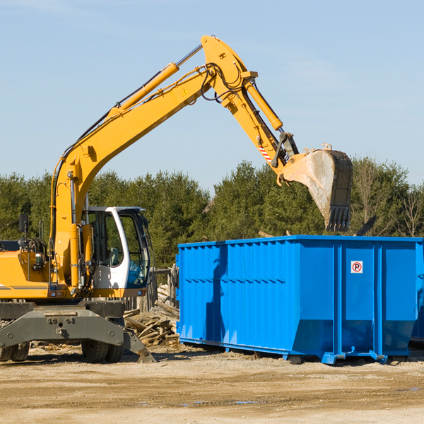 what kind of customer support is available for residential dumpster rentals in Bly